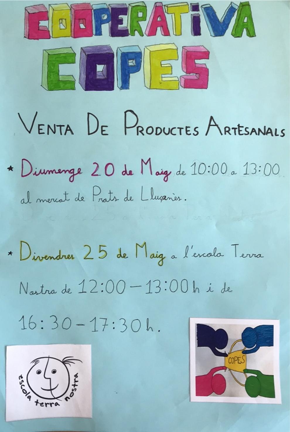 Venda dels productes artesanals de la Cooperativa Copes